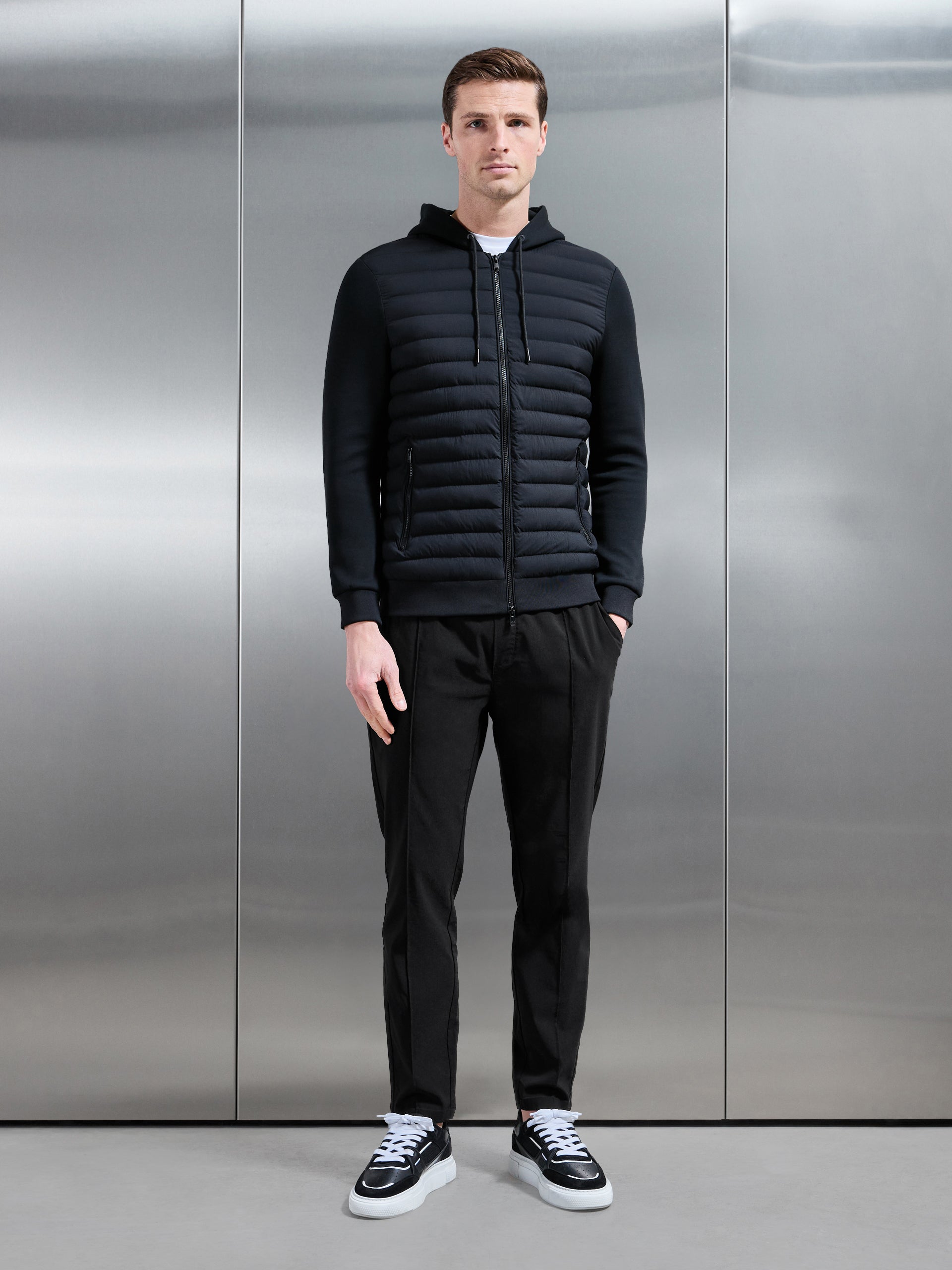 Essential Nylon Trouser in Black