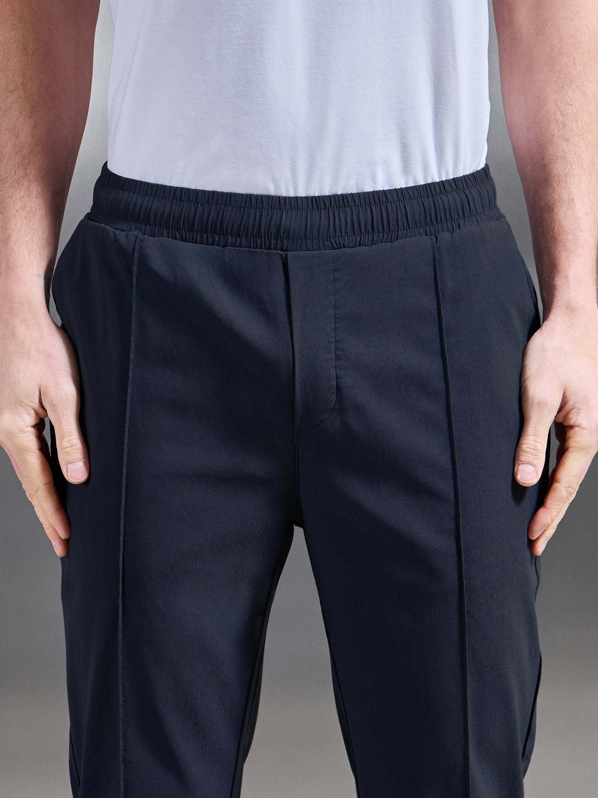 Essential Nylon Trouser in Navy