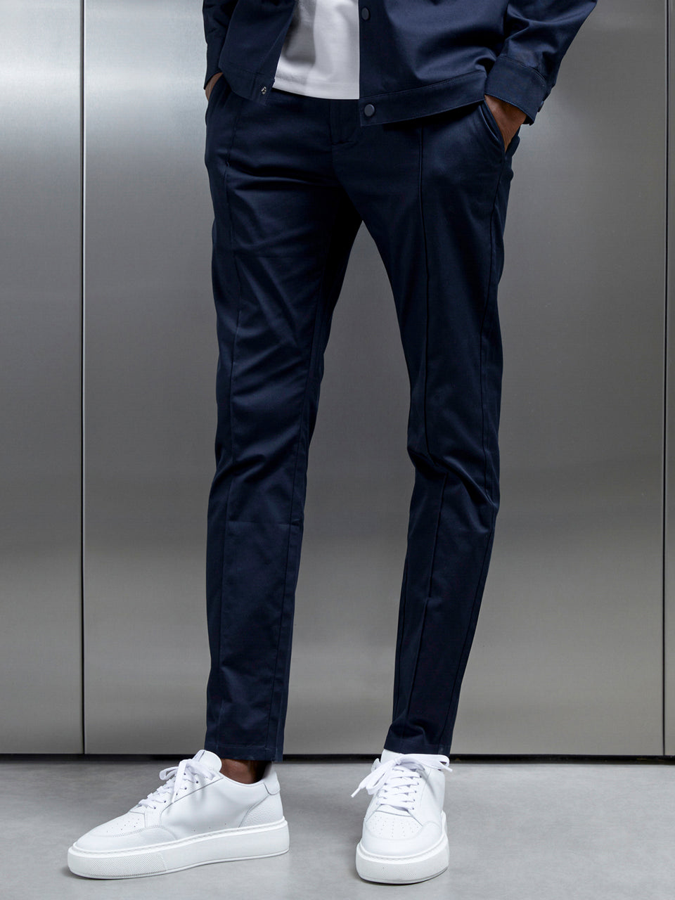 Essential Drawstring Trouser in Navy