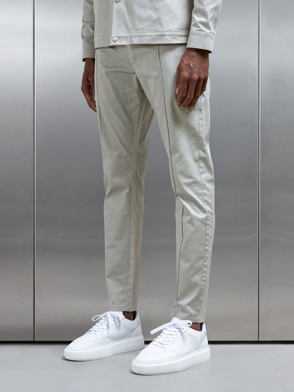 Essential Drawstring Trouser in Stone