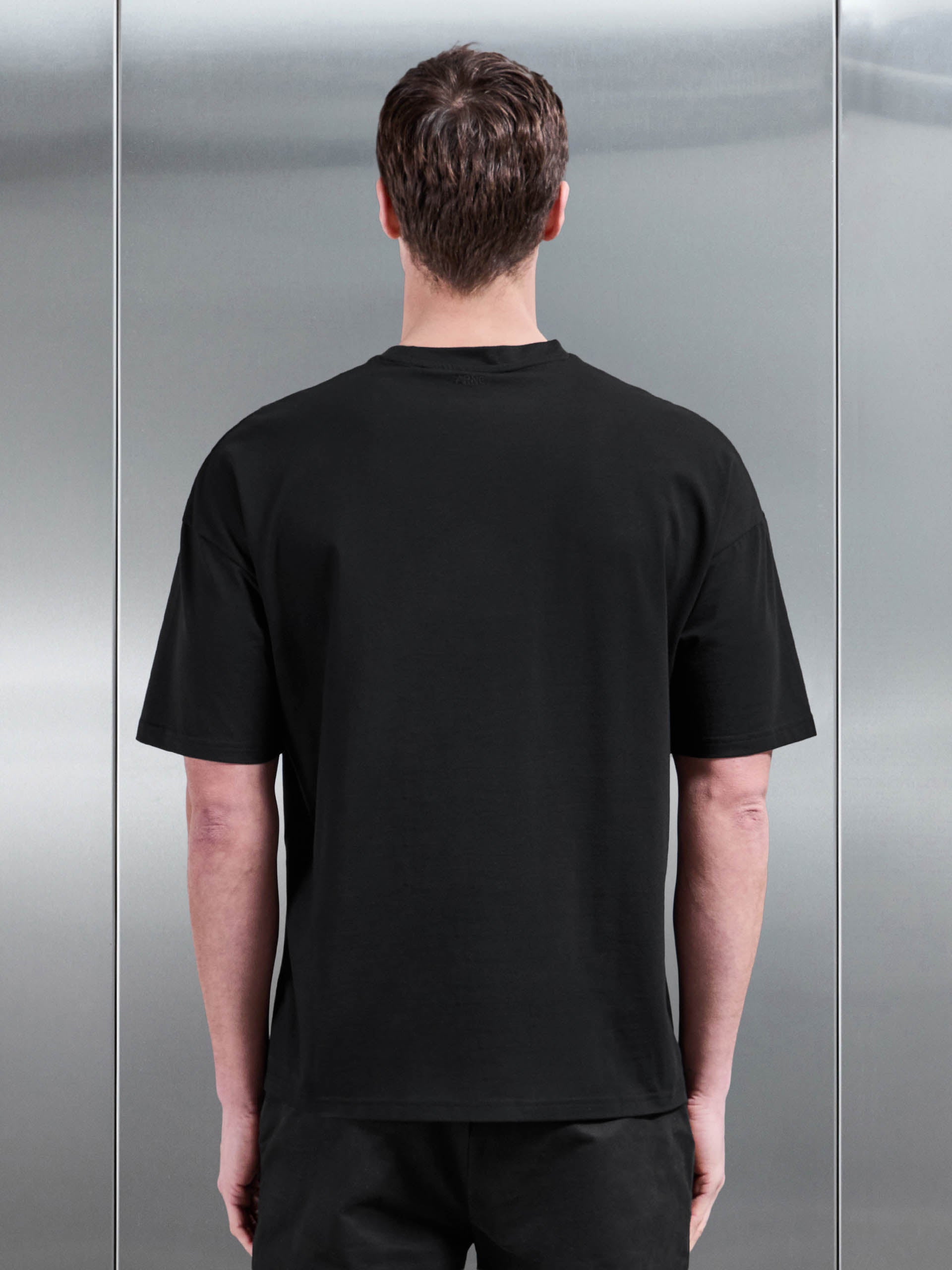 Essential Relaxed Fit Cotton T-Shirt in Black