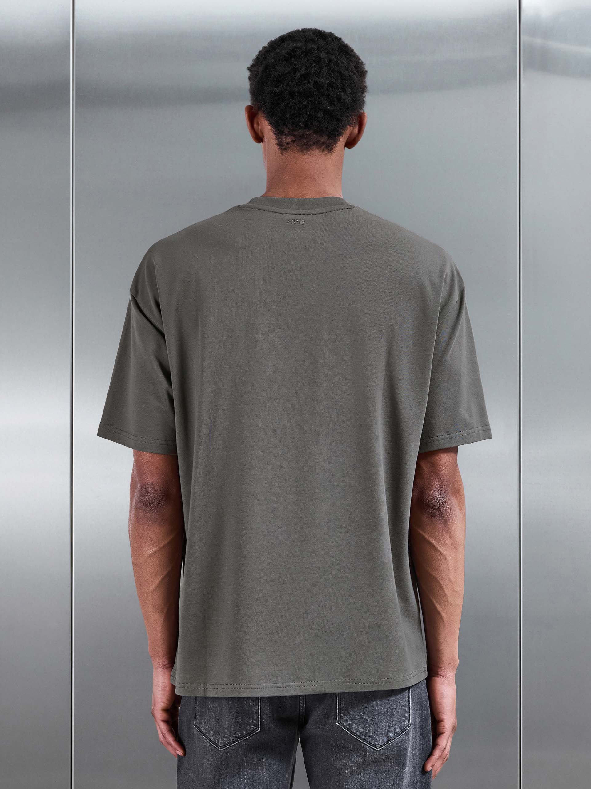Essential Relaxed Fit Cotton T-Shirt in Grey