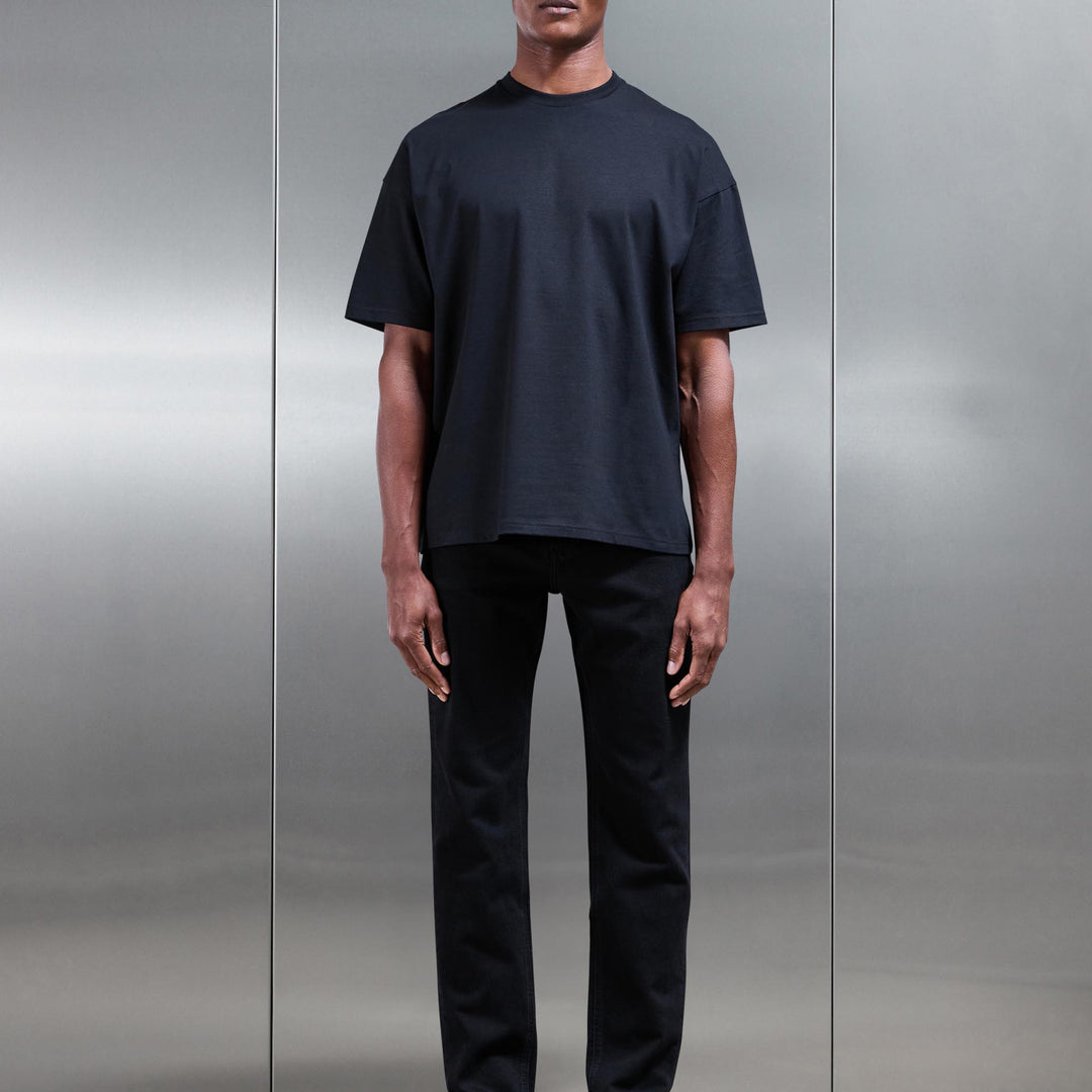 Essential Relaxed Fit Cotton T-Shirt in Black