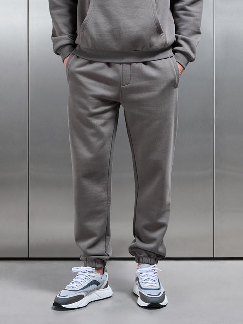 Essential Relaxed Fit Cuffed Jogger in Grey