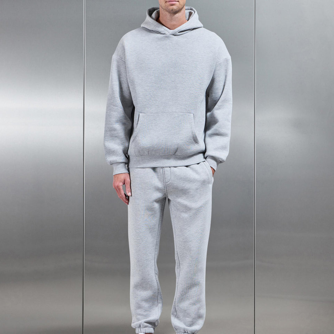 Essential Relaxed Fit Cuffed Jogger In Marl Grey