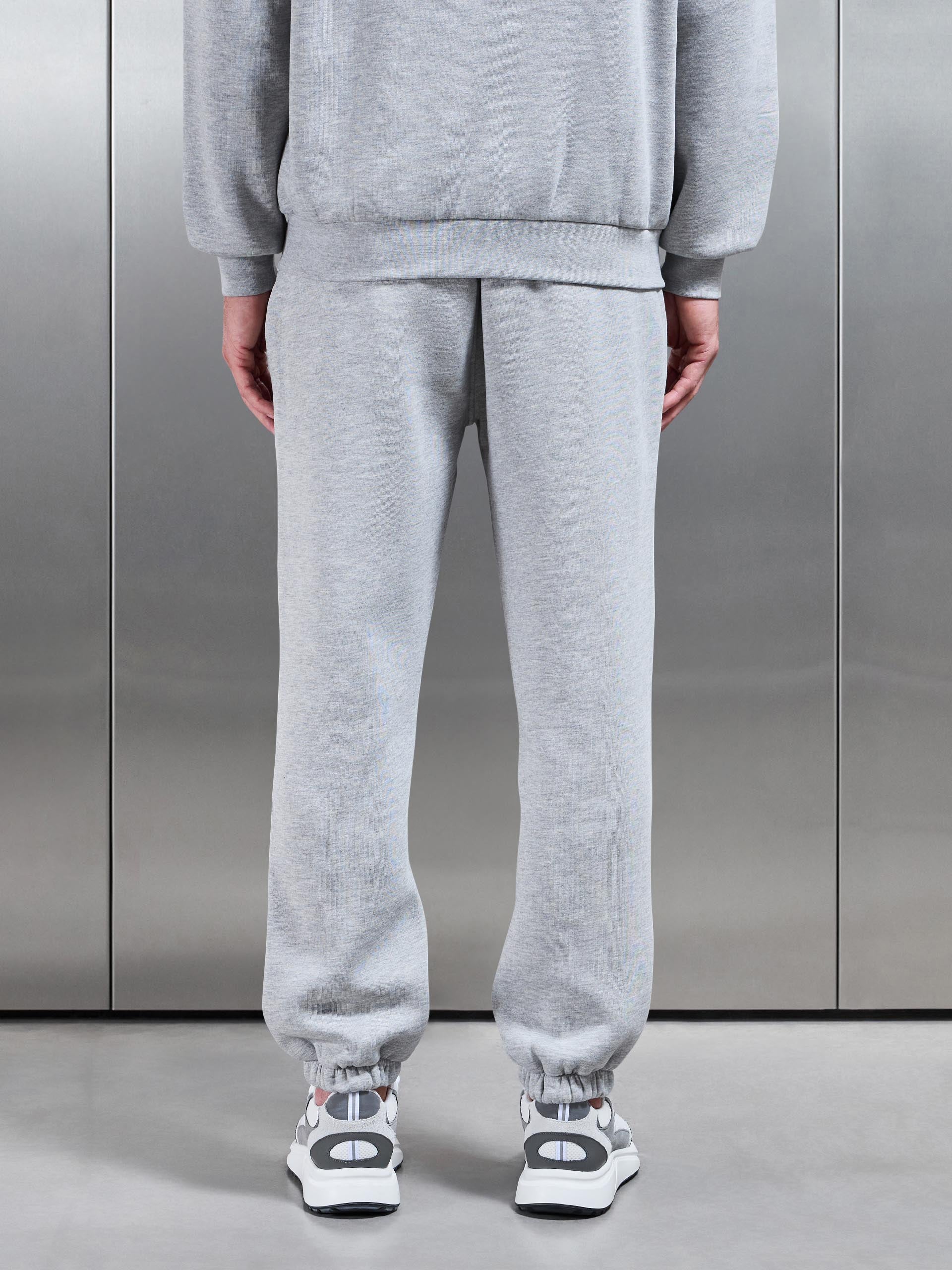Essential Relaxed Fit Cuffed Jogger In Marl Grey