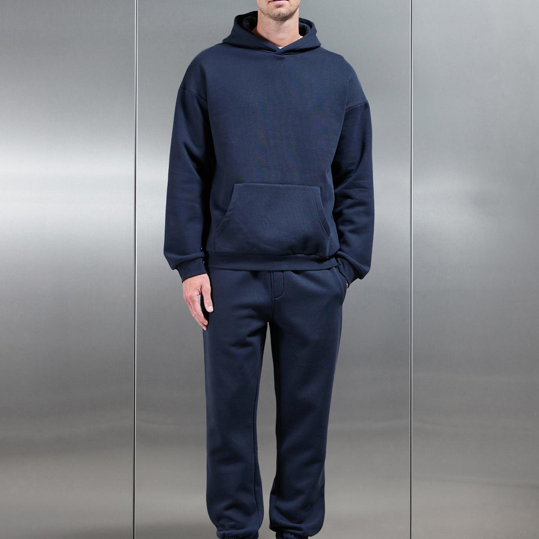 Essential Relaxed Fit Cuffed Jogger in Navy