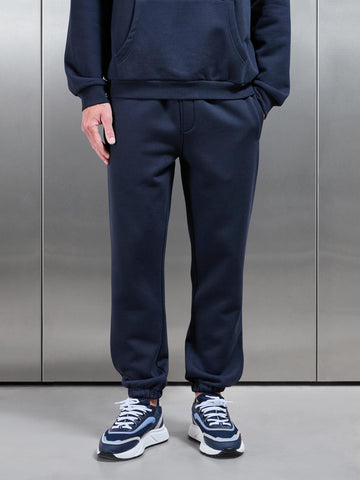 Essential Relaxed Fit Cuffed Jogger in Navy