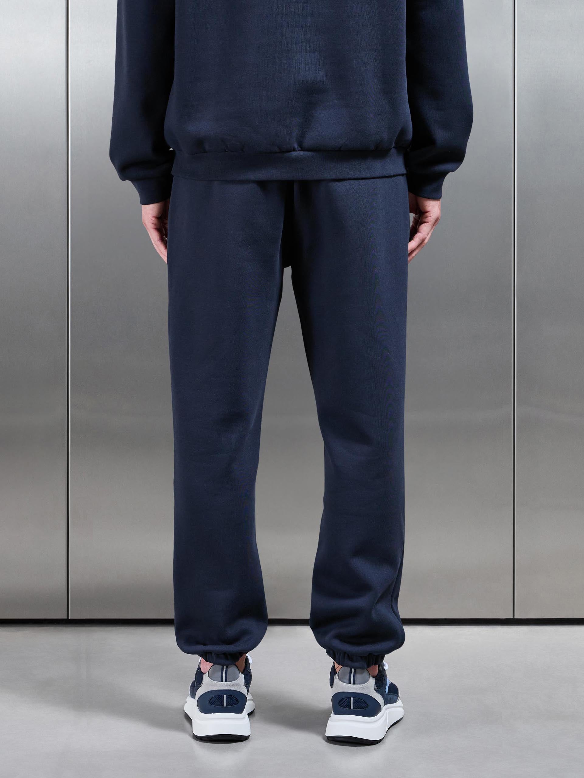 Essential Relaxed Fit Cuffed Jogger in Navy