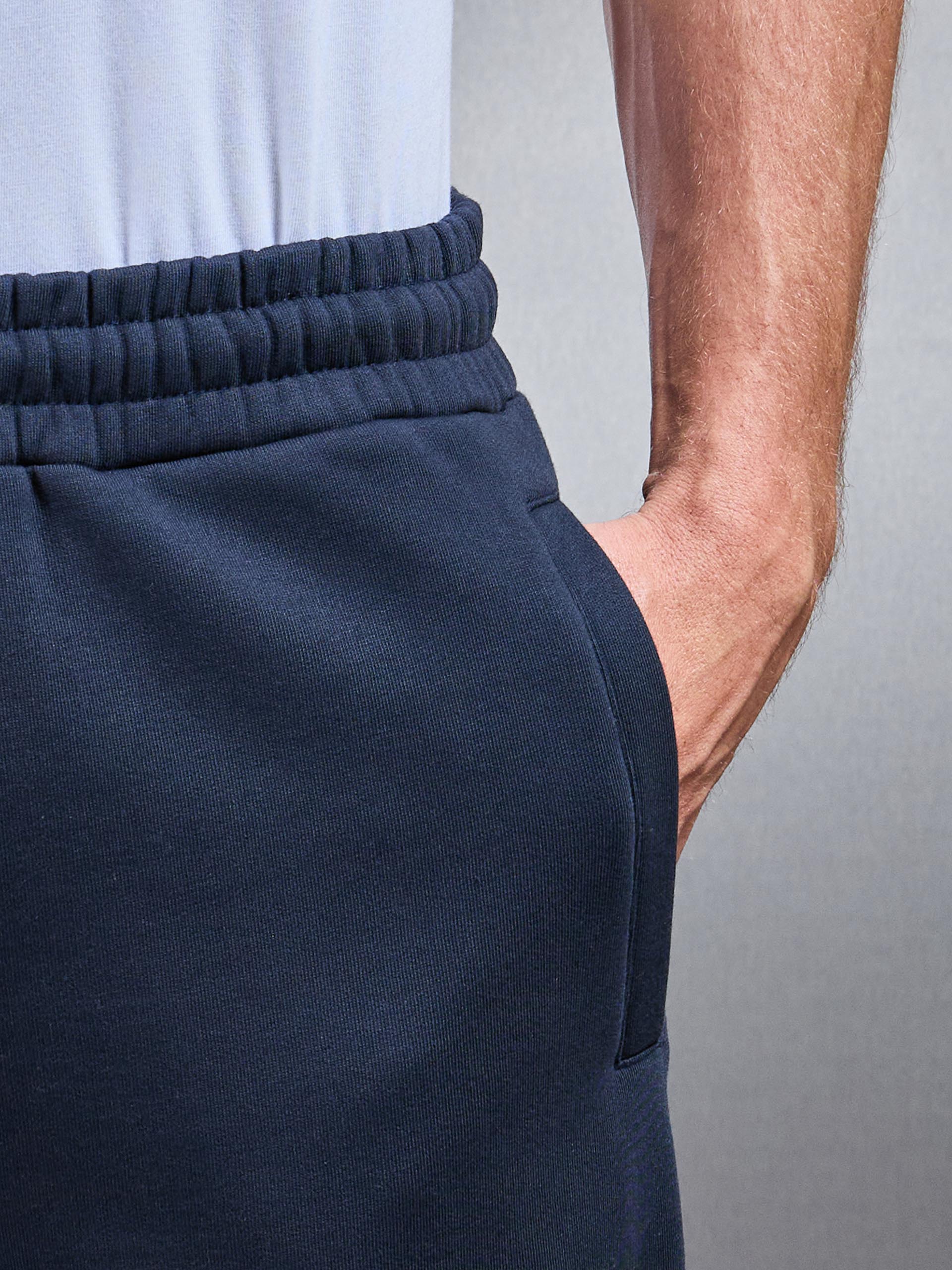 Essential Relaxed Fit Cuffed Jogger in Navy