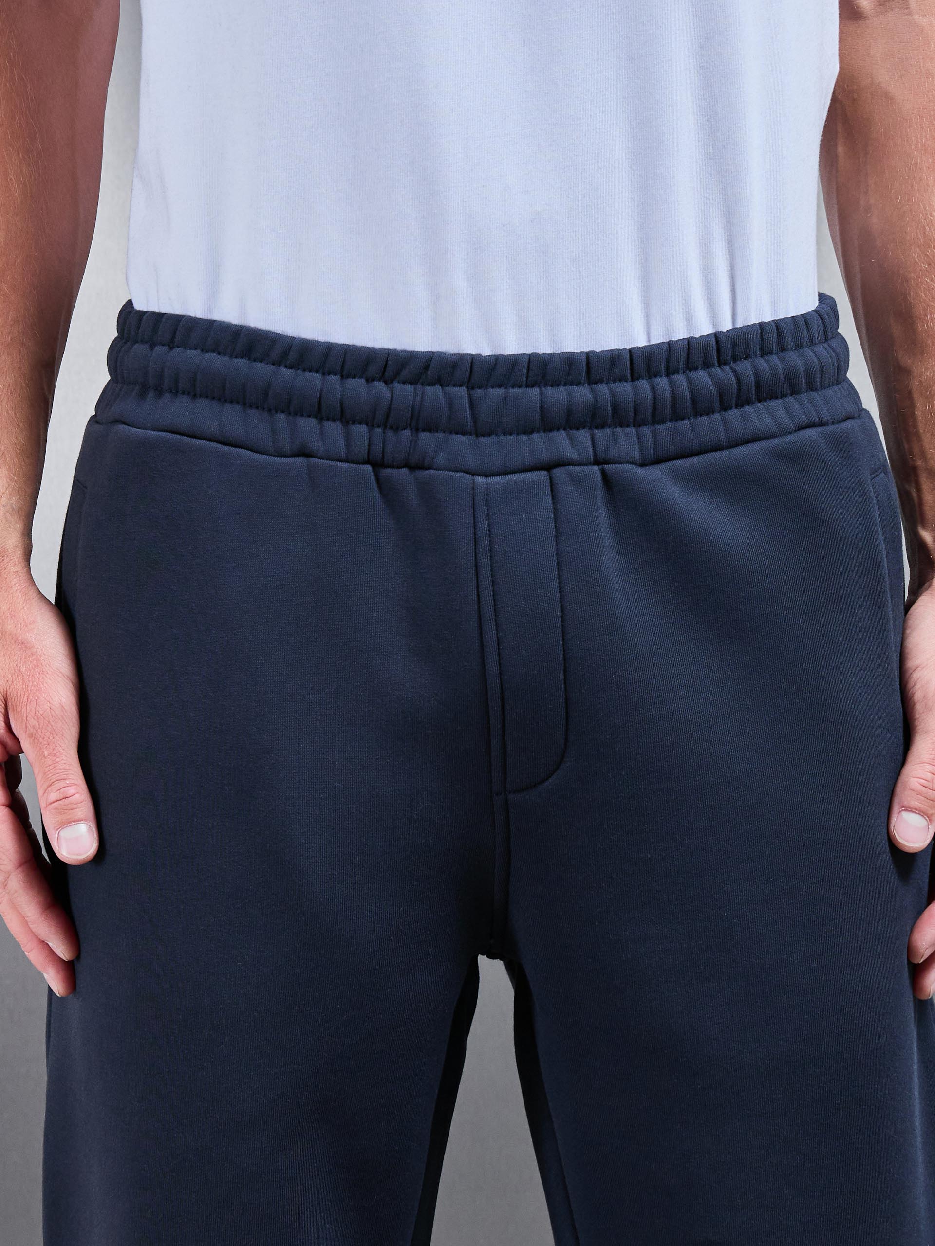 Essential Relaxed Fit Cuffed Jogger in Navy