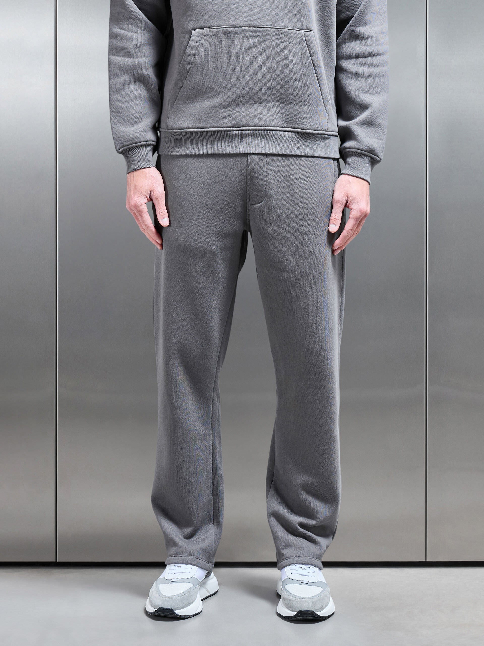 Essential Straight Leg Jogger in Grey