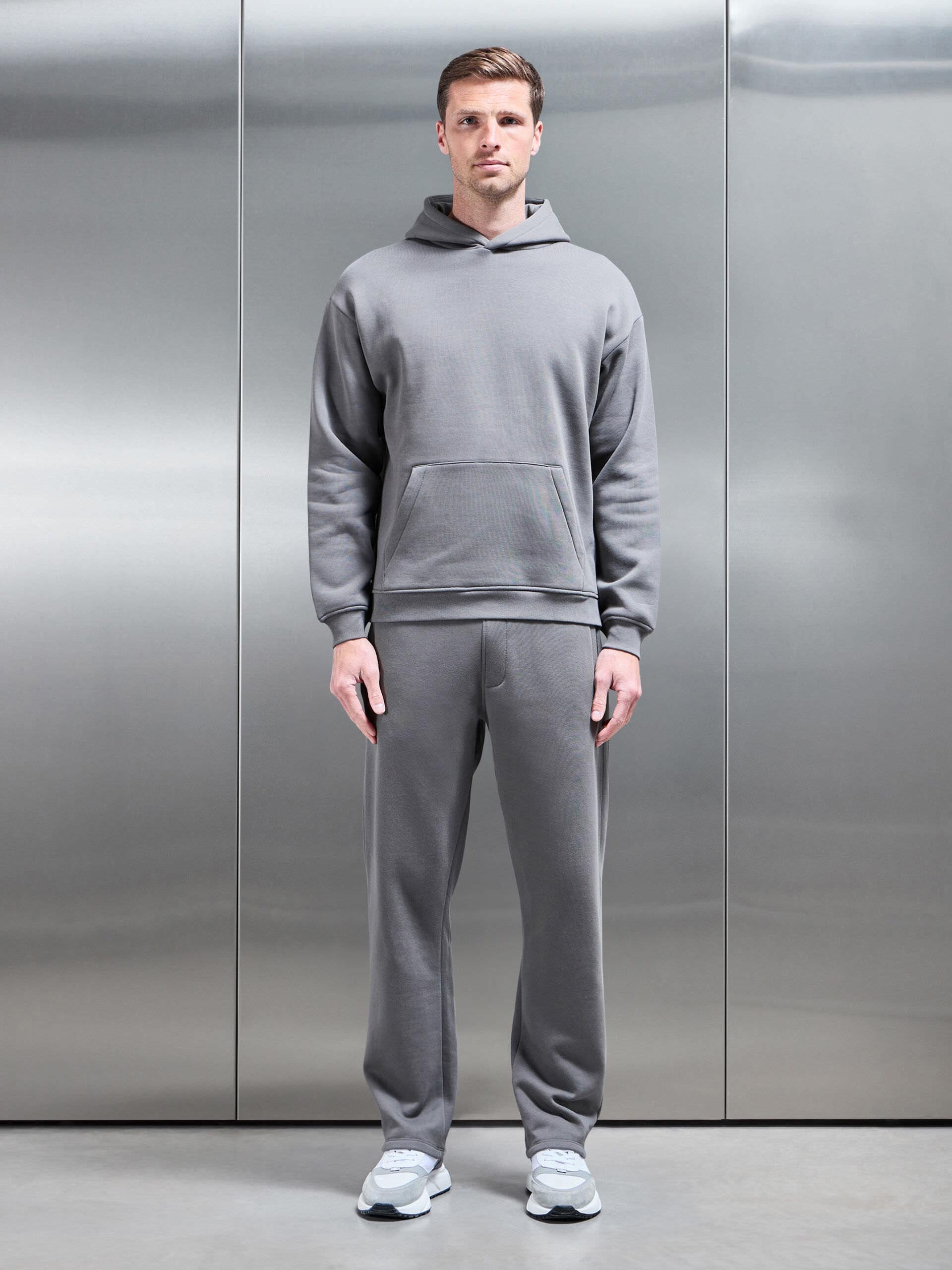Essential Relaxed Straight Leg Jogger in Grey