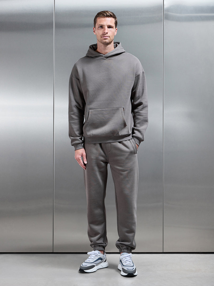 Essential Relaxed Hoodie in Grey