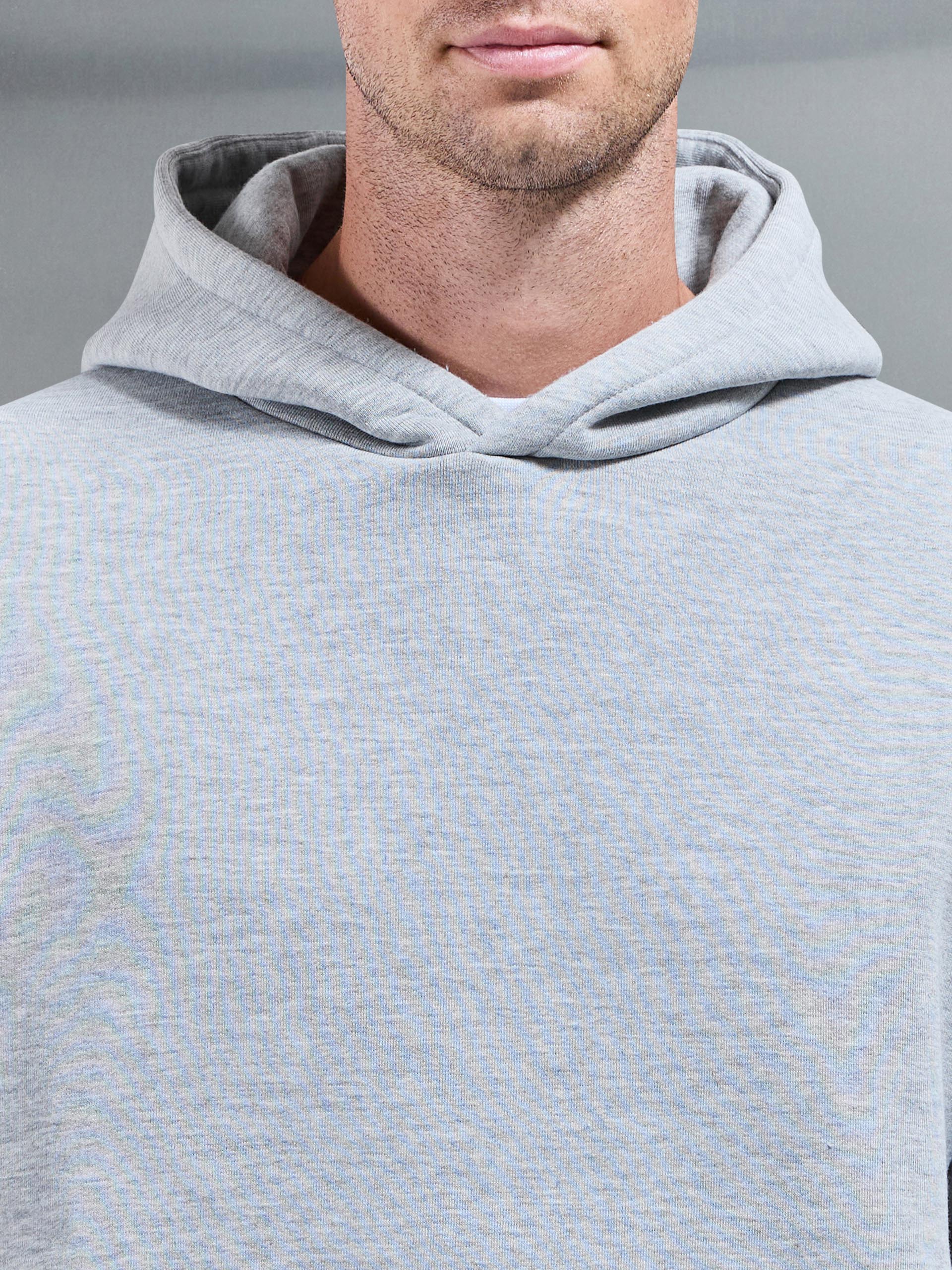 Essential Relaxed Hoodie in Marl Grey