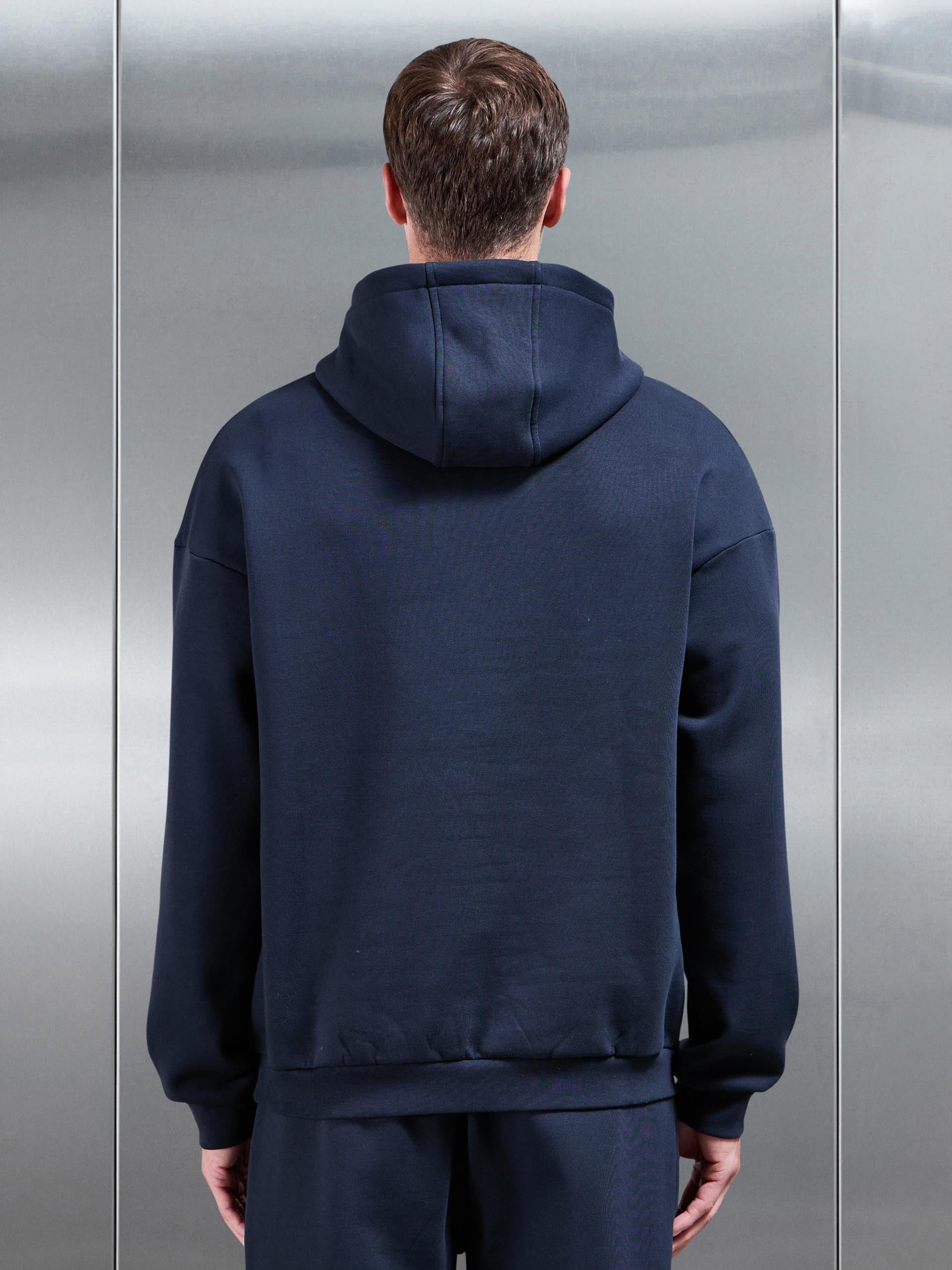 Essential Relaxed Hoodie in Navy