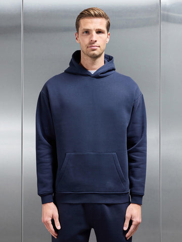 Essential Relaxed Hoodie in Navy