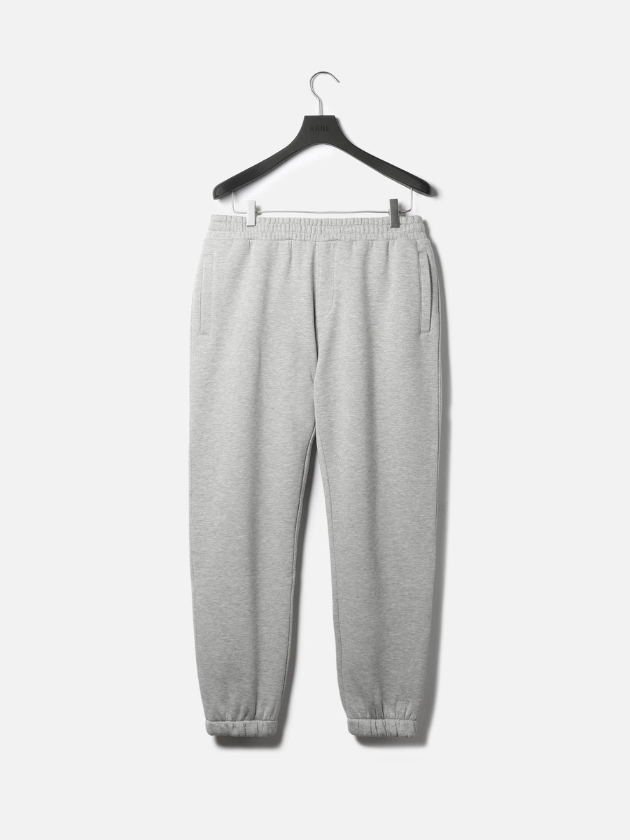 Essential Relaxed Fit Cuffed Jogger in Marl Grey