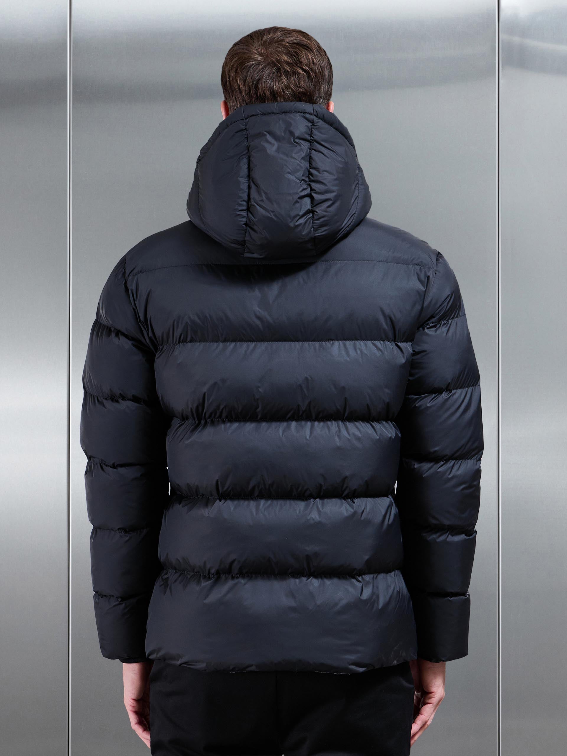 Essential Short Puffer Jacket in Black