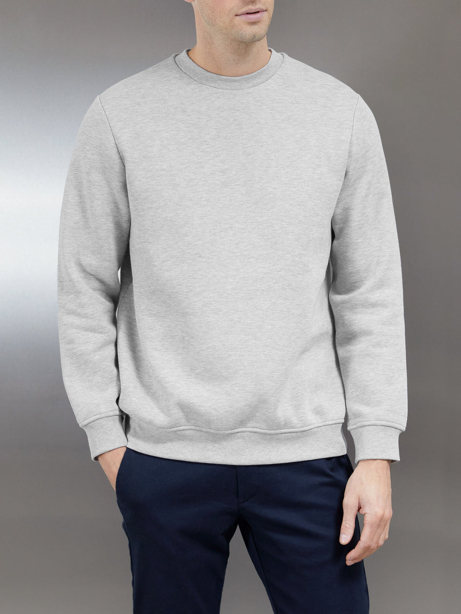 Essential Sweatshirt in Marl Grey