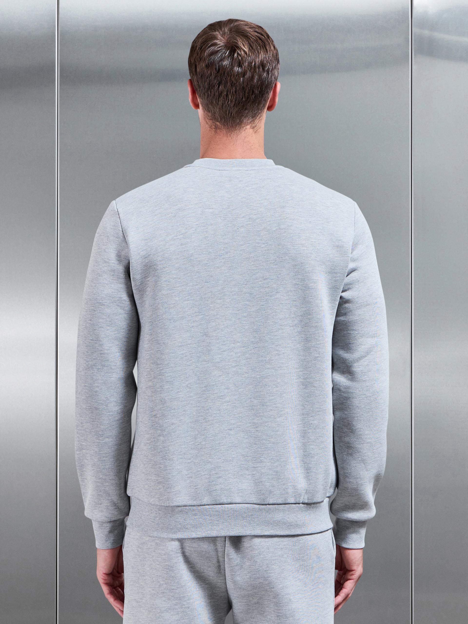 Essential Sweatshirt In Marl Grey