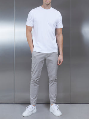 Essential Mercerised Interlock T-Shirt in White