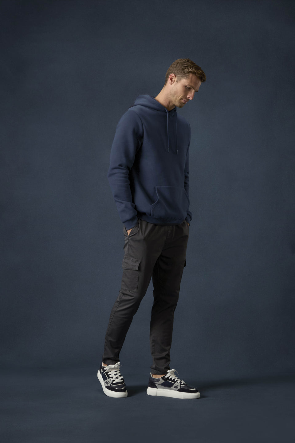 Essential Hoodie In Navy