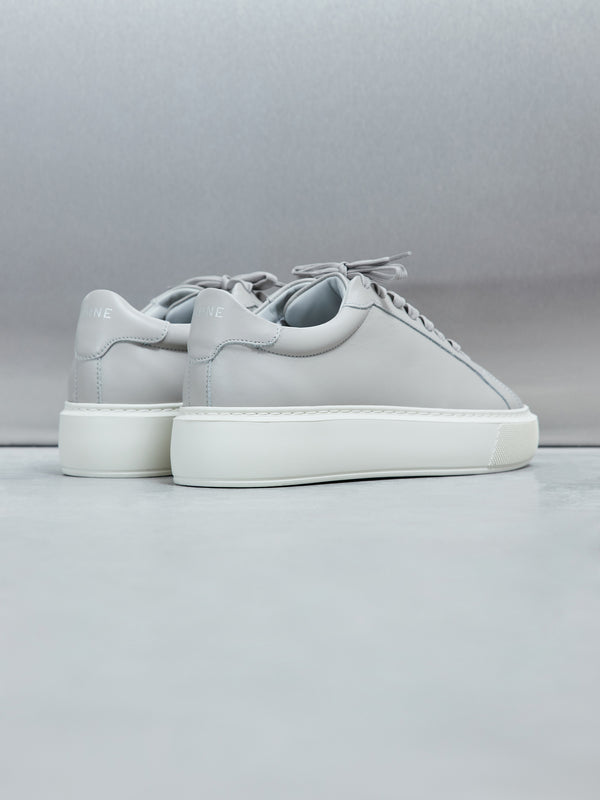 Essential Leather Trainer in Beige