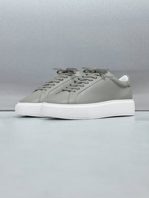 Essential Leather Trainer in Olive