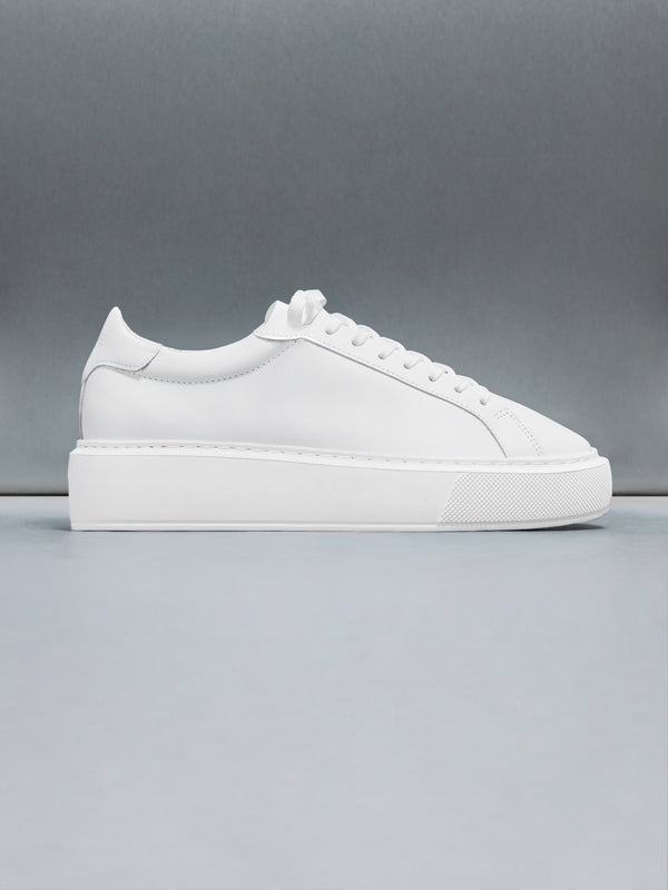 Essential Leather Trainer in White