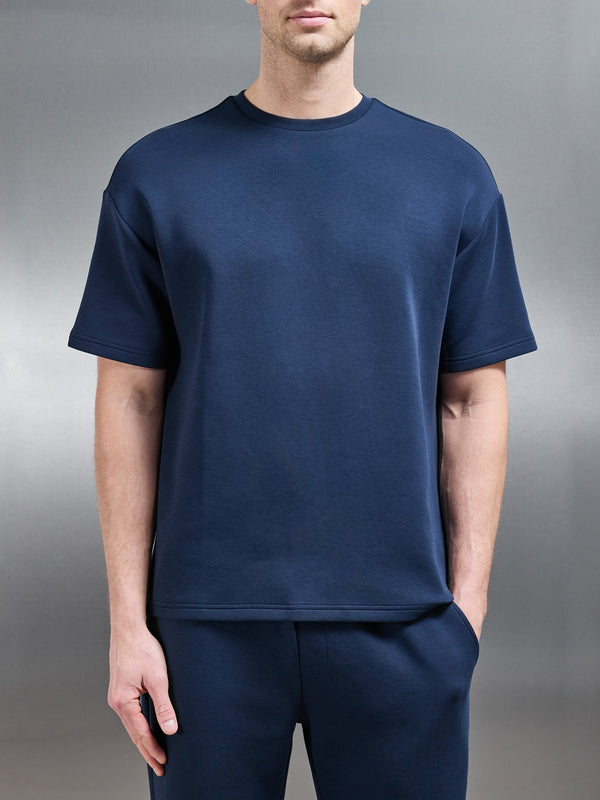 Essential Luxe Relaxed T-Shirt in Navy