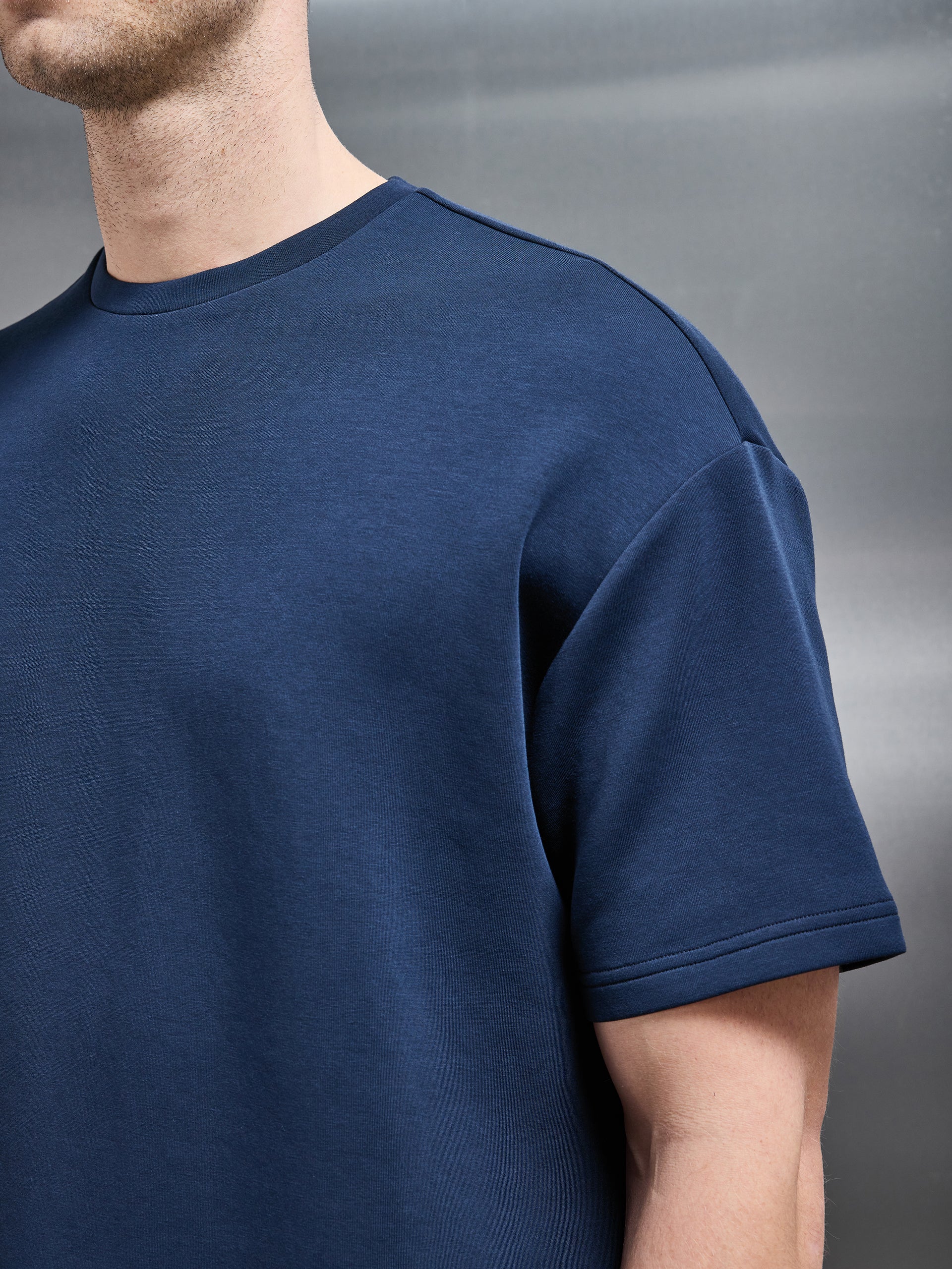 Everyday Luxe Relaxed T-Shirt in Navy