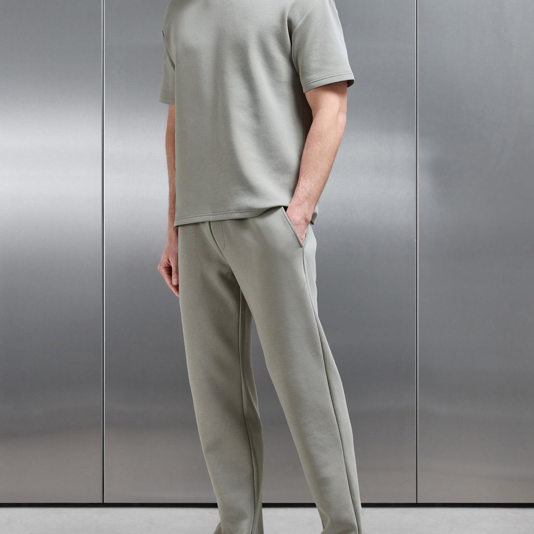 Everyday Luxe Straight Leg Jogger in Stone