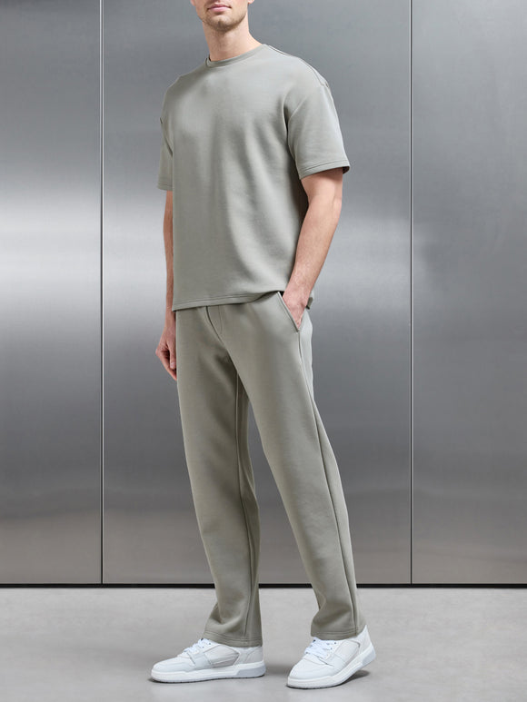 Everyday Luxe Straight Leg Jogger in Stone
