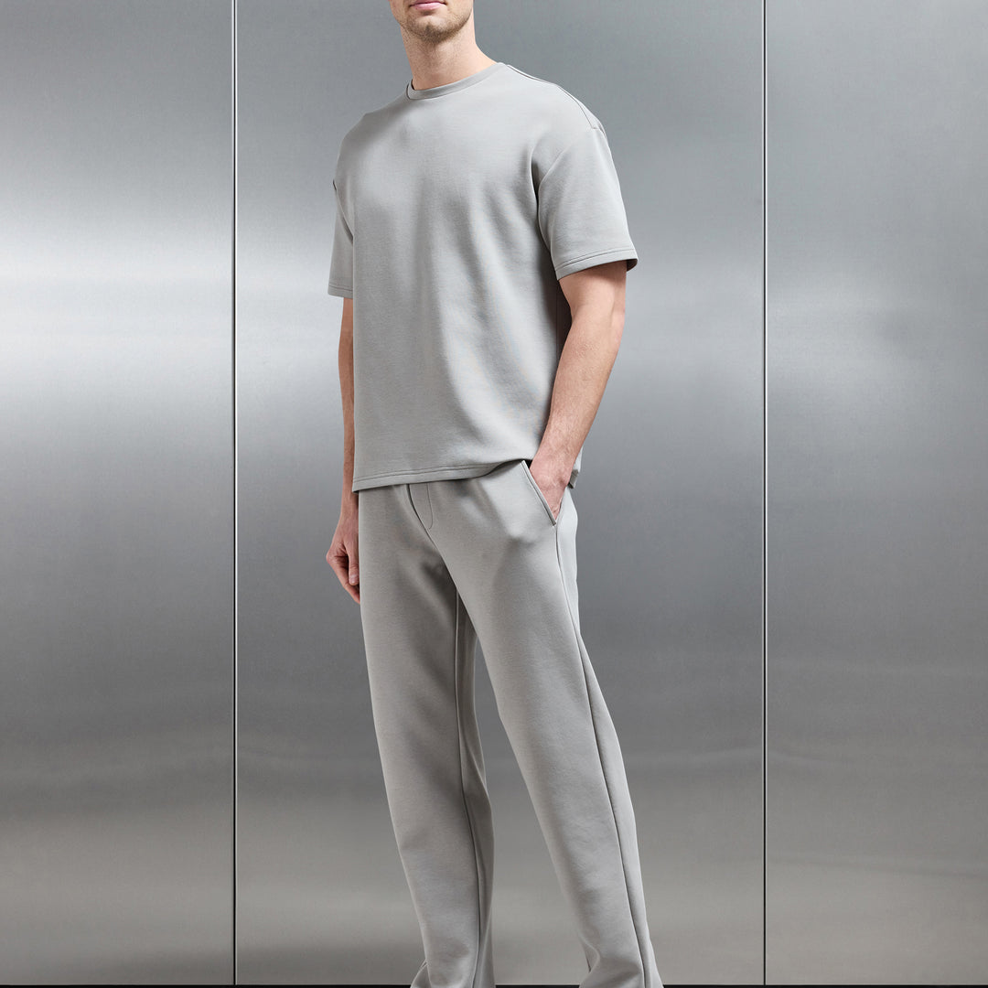Everyday Luxe Straight Leg Jogger in Stone