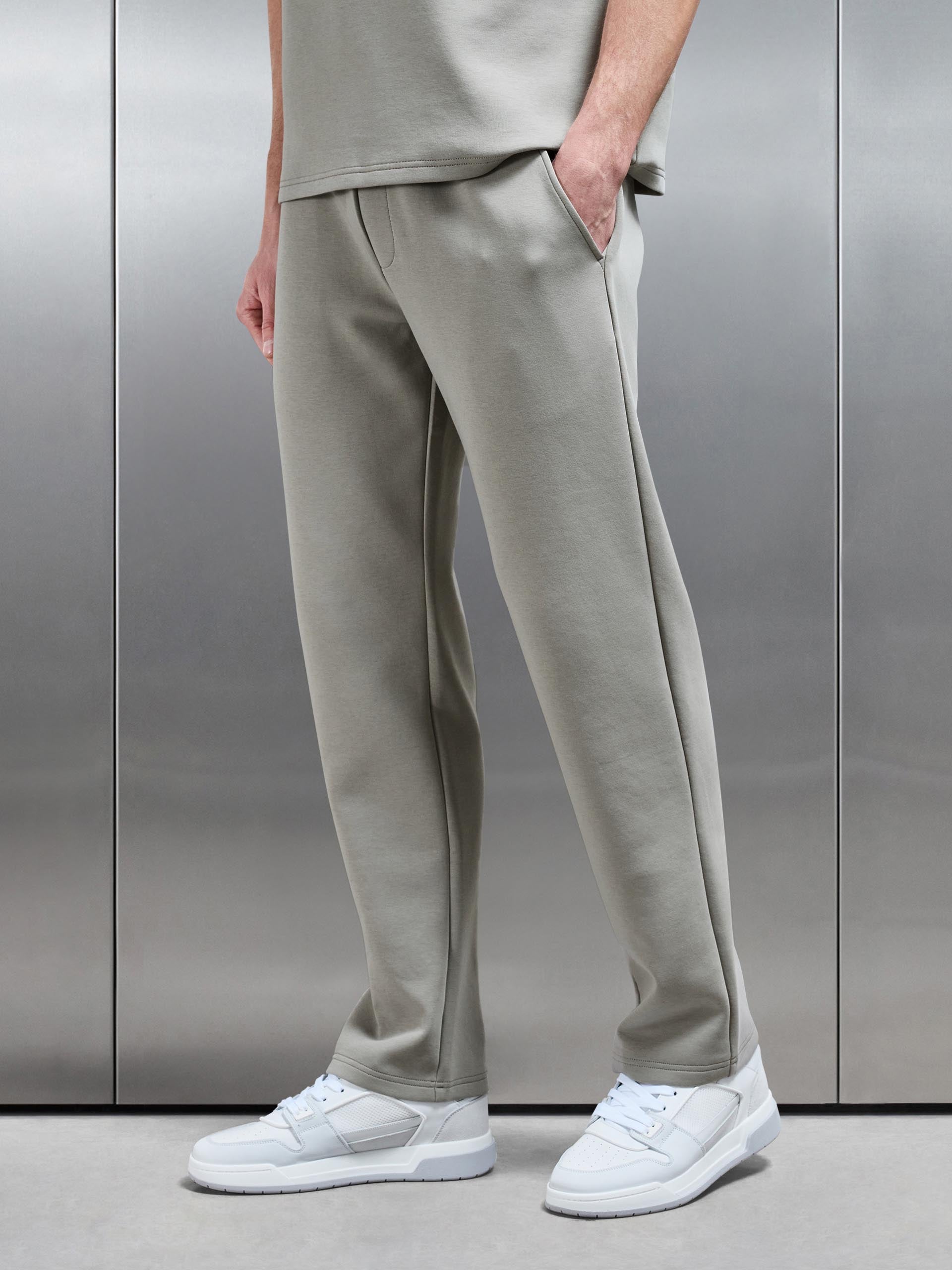 Everyday Luxe Straight Leg Jogger in Stone