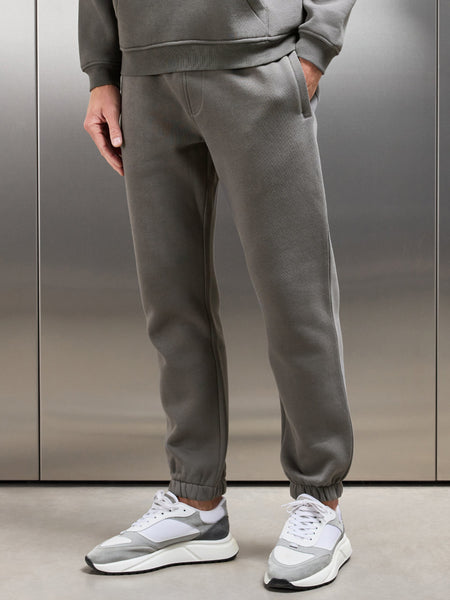 Essential Relaxed Fit Cuffed Jogger in Grey