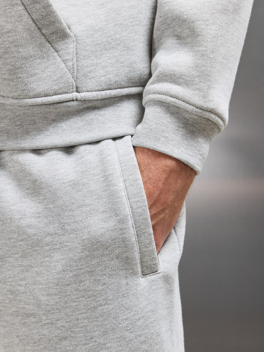 Essential Relaxed Fit Cuffed Jogger in Marl Grey