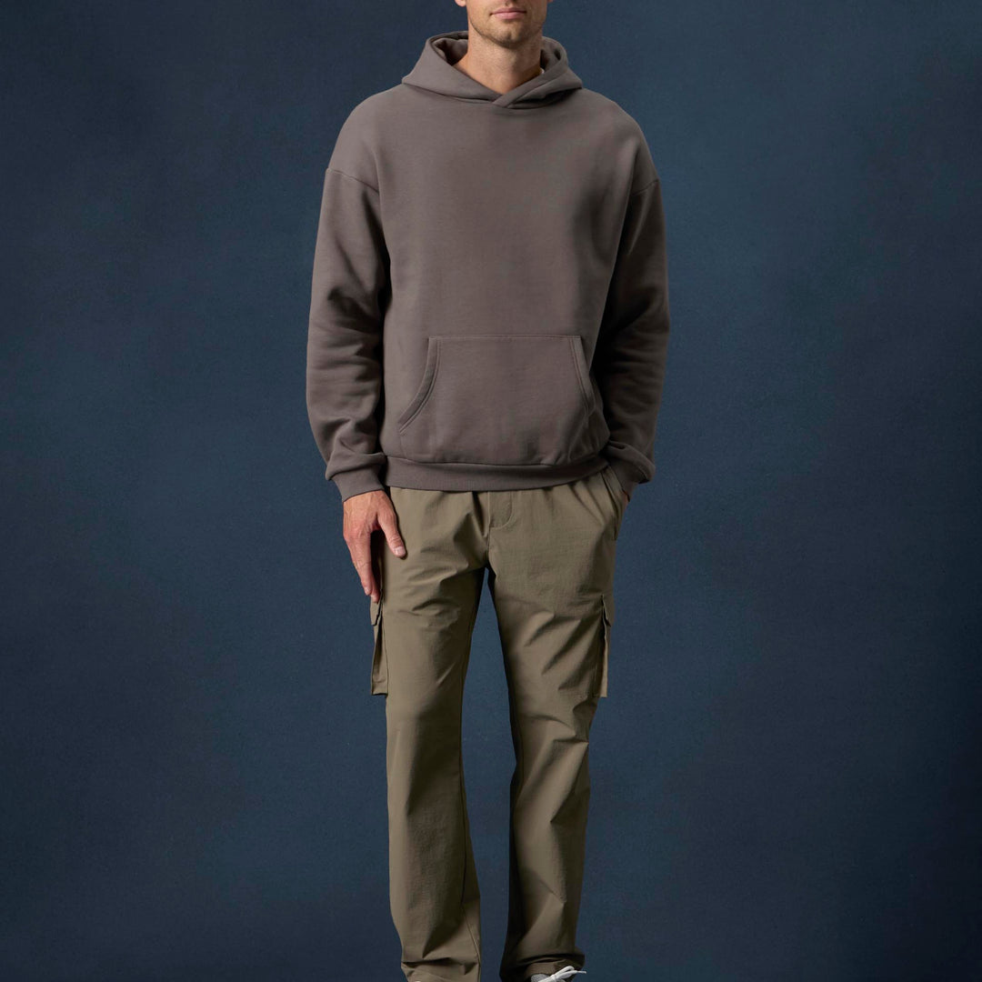 Essential Relaxed Hoodie in Grey