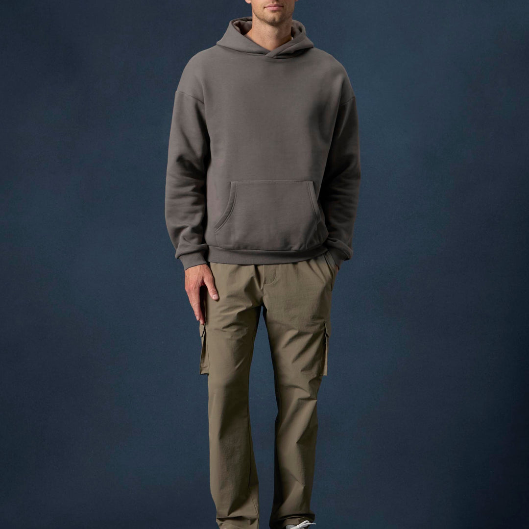 Essential Relaxed Hoodie in Grey