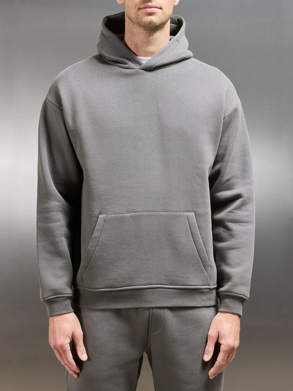 Essential Relaxed Hoodie in Grey