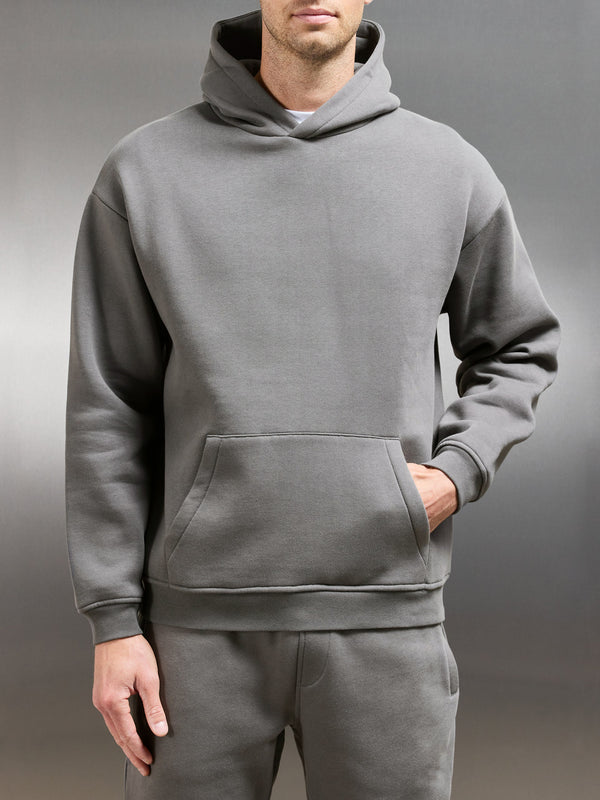 Essential Relaxed Hoodie in Grey