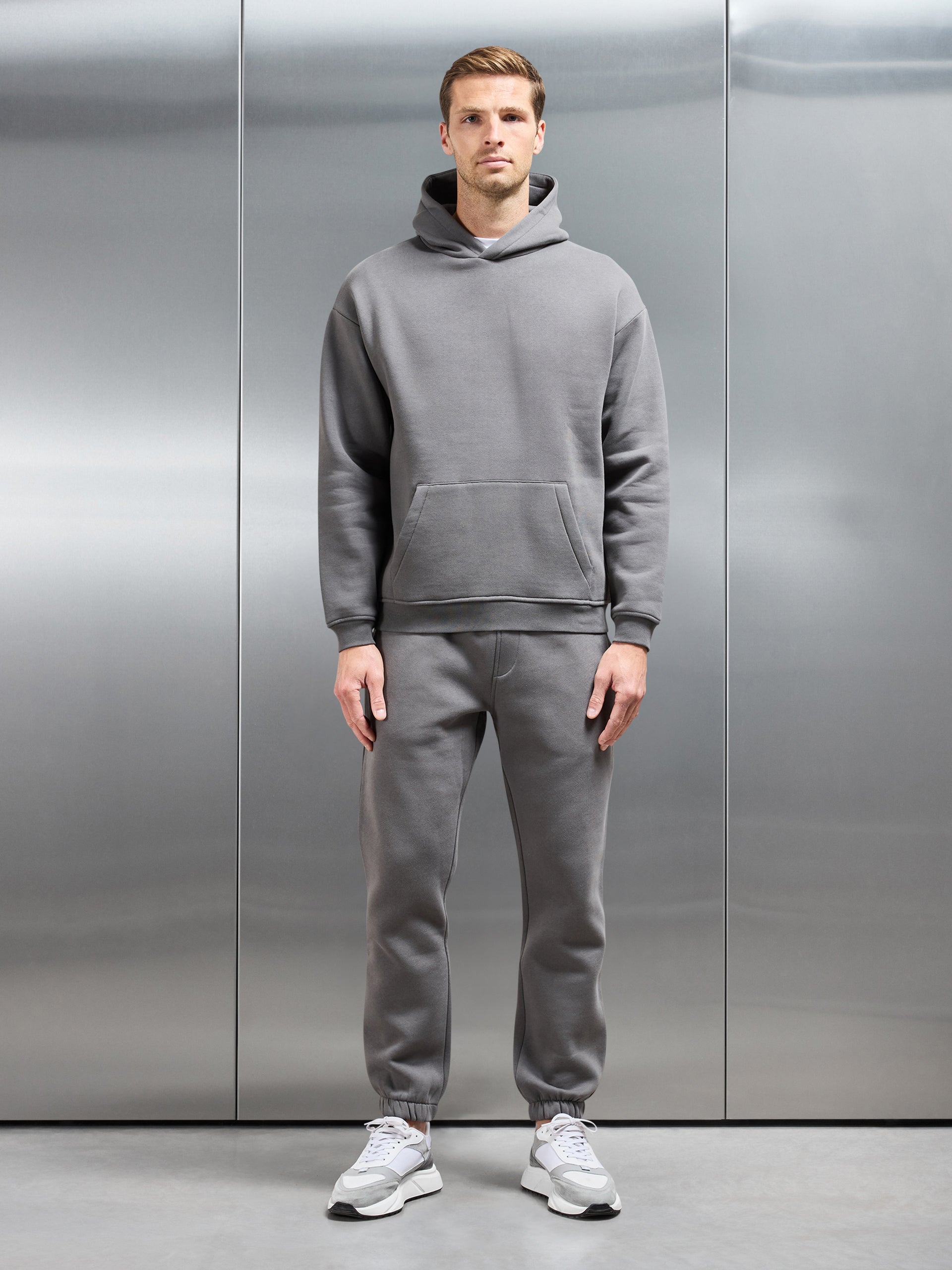 Essential Relaxed Hoodie in Grey