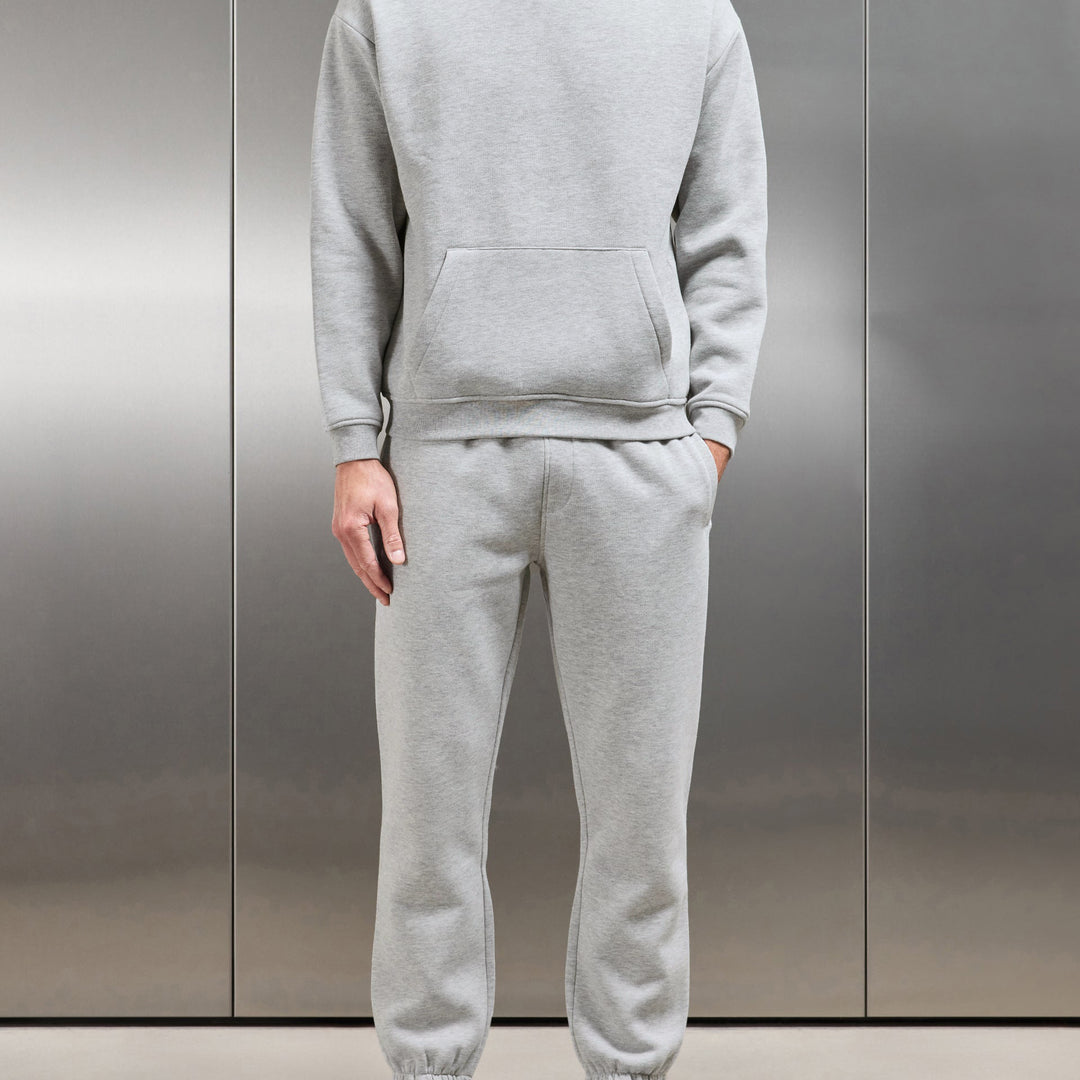 Essential Relaxed Fit Cuffed Jogger in Marl Grey