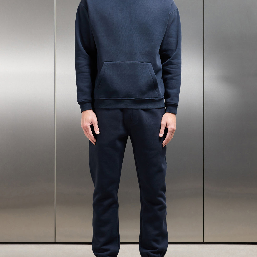 Essential Relaxed Hoodie in Navy