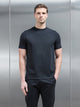 Essential Slim Fit Cotton Stretch T-Shirt in Black