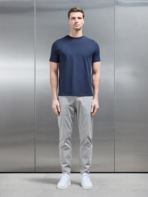 Essential Slim Fit Cotton Stretch T-Shirt in Navy