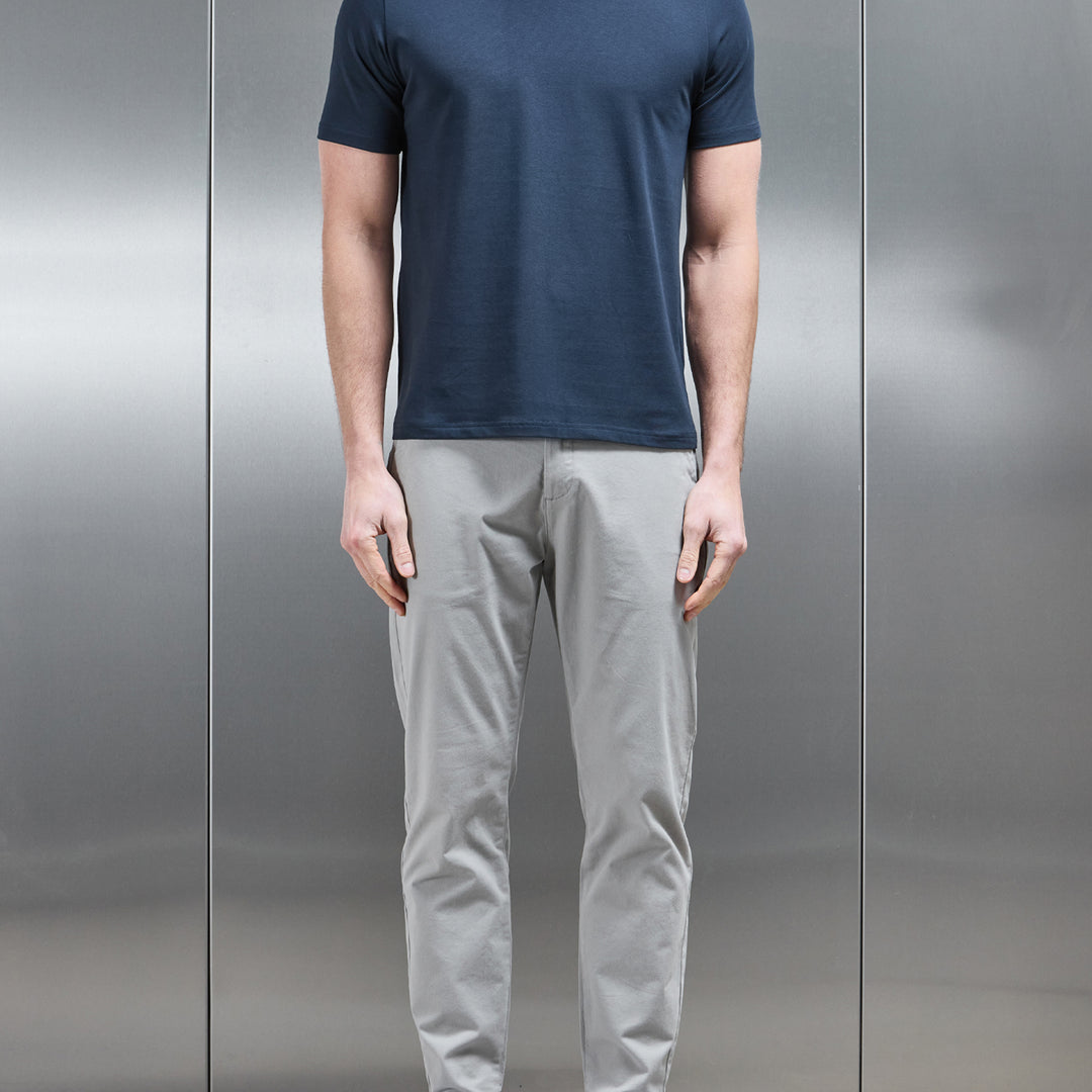 Essential Slim Fit Cotton Stretch T-Shirt in Navy