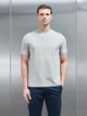 Essential Slim Fit Cotton Stretch T-Shirt in Stone