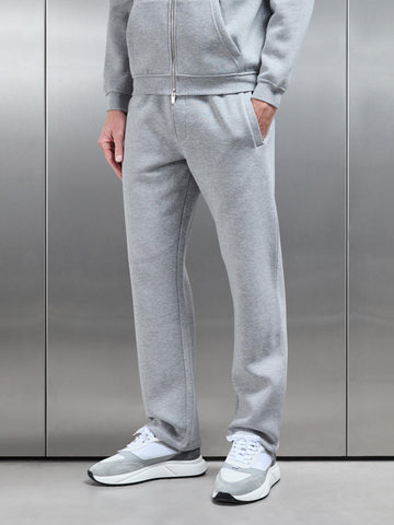Essential Straight Leg Jogger in Marl Grey